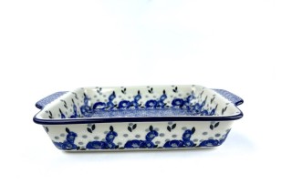 A39 Bunzlau rechte ovenschaal met handvaten 2662X Rechthoekige schalen met oor